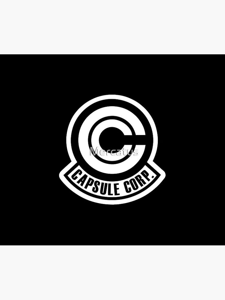 Capsule Corp Logo (White) Throw Blanket, Gift for Fan, for All Age