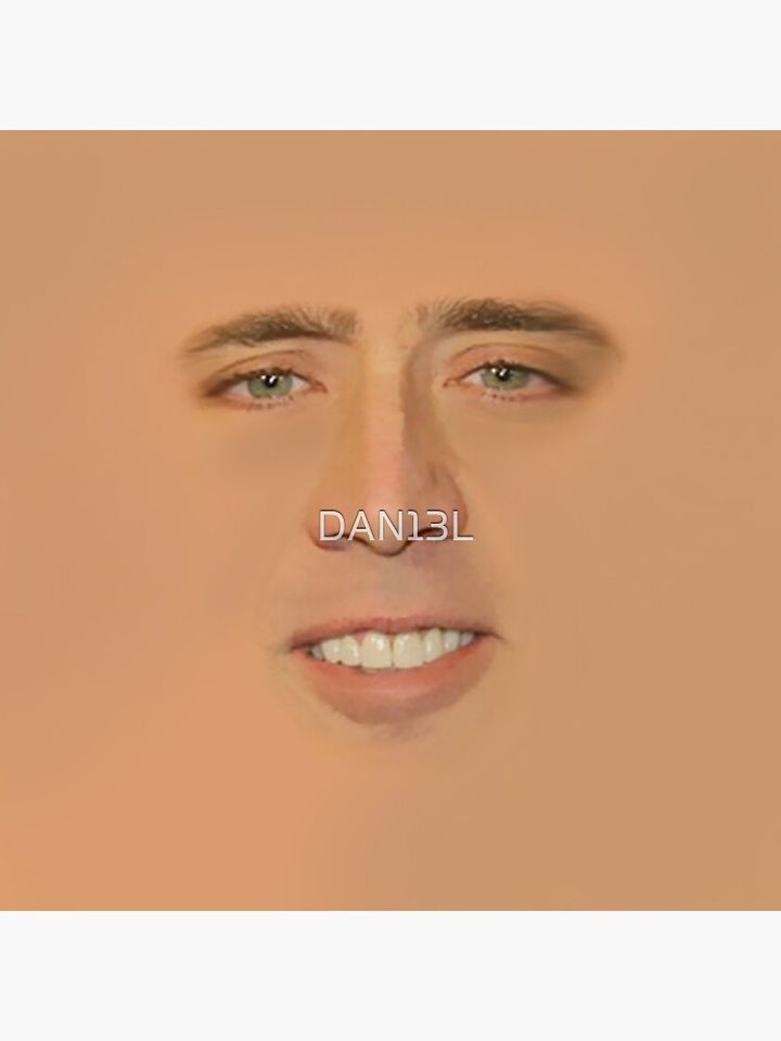 Nicolas cage Giant Face Clock, Funny Wall Clocks Decor