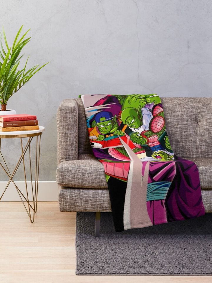 PICCOLO EVOLUTION DRAGON BALL Z Throw Blanket, Gift for Fan, for All Age