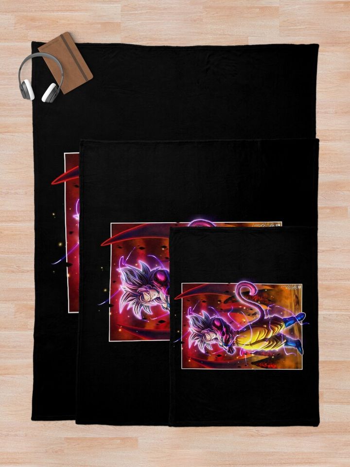 Son Goku SSJ4 Throw Blanket, Gift for Fan, for All Age