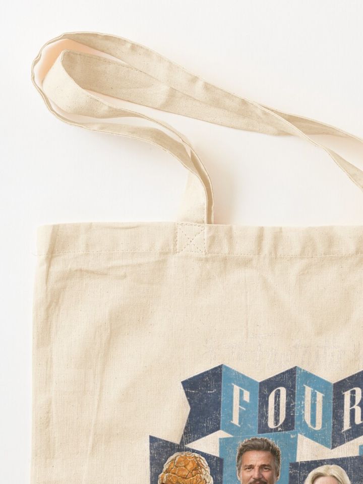 Marvel The Fantastic Four Vintage Style First Steps Team  Tote Bag