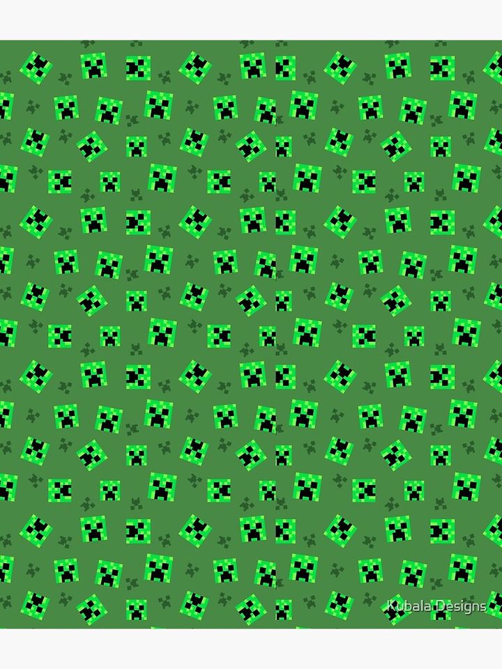 Creeper Minecraft Pattern Backpack