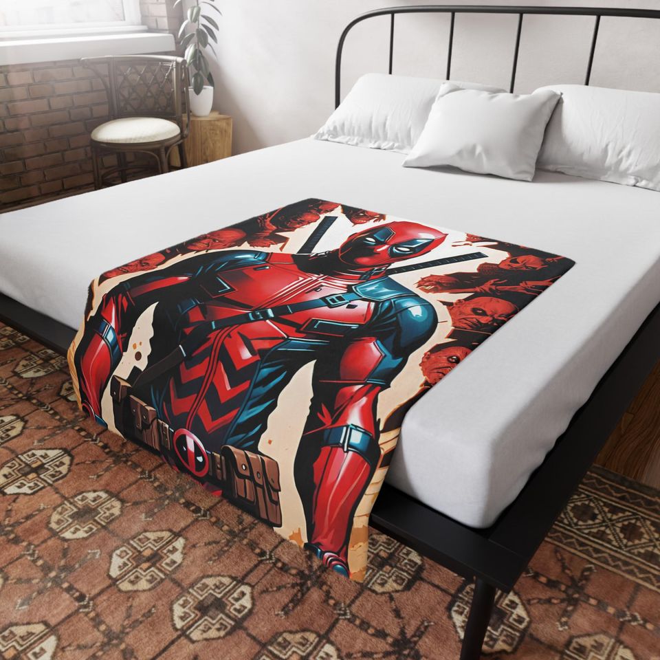 Deadpool Plush Throw Blanket