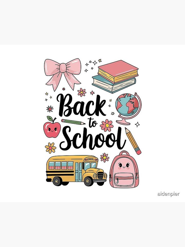 Back to School Coquette Teacher Kindergarten PreK Throw Blanket