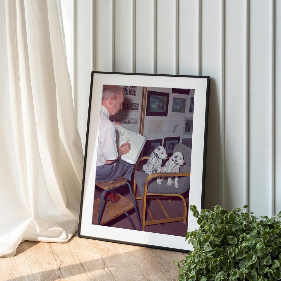 101 Dalmatians, Photography Prints, Behind the Scenes, Retro Poster