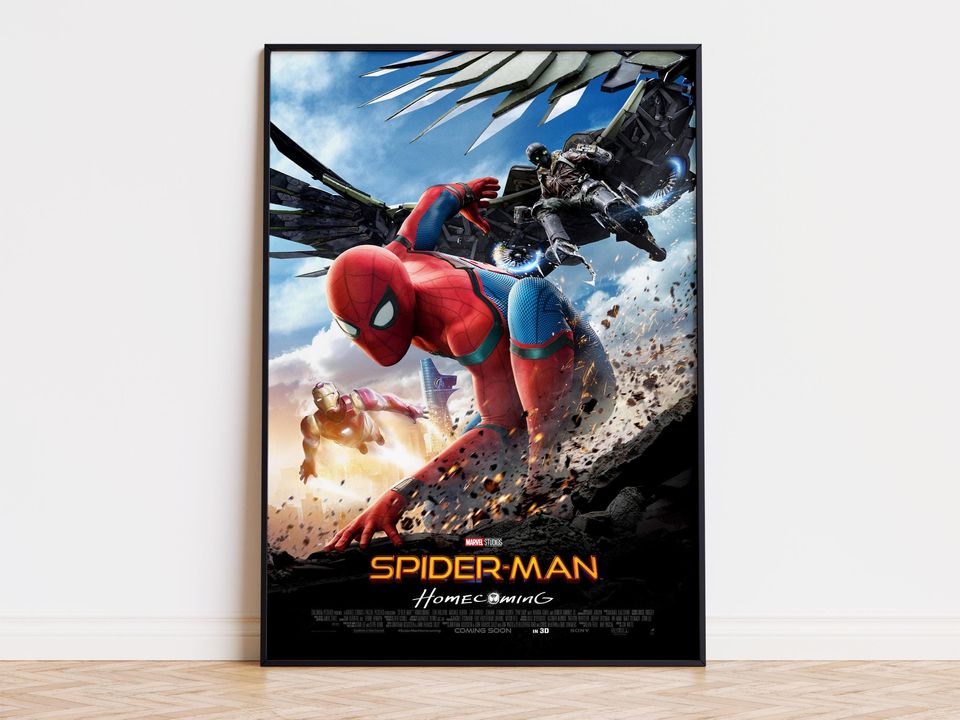 Spider-Man: Homecoming Movie Poster – Ready to Print Digital Art