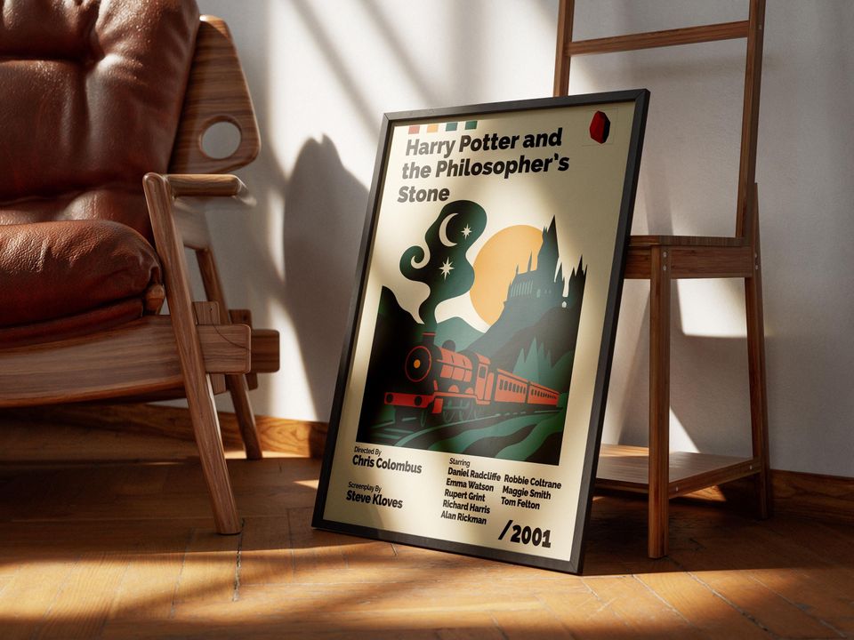 Harry Potter and the Philosopher’s Stone – Mid-Century Vintage Poster