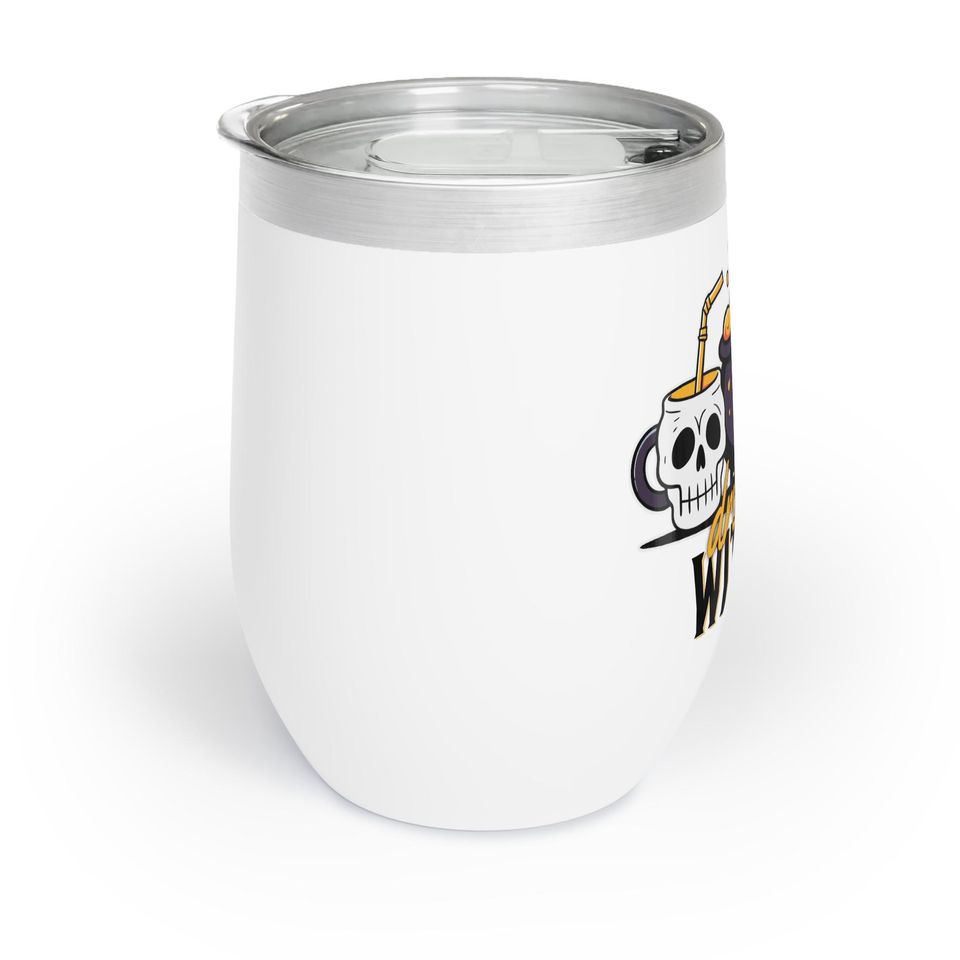 Drink Up Witches Halloween Wine Tumbler, Fall Wine steel Cup, Halloween Drinkware cute