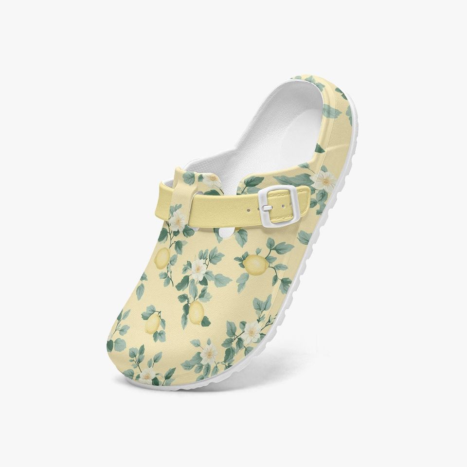 Lemon Women’s Work Clogs & Mules, Pastel Summer Sandals for Nurses & Comfort