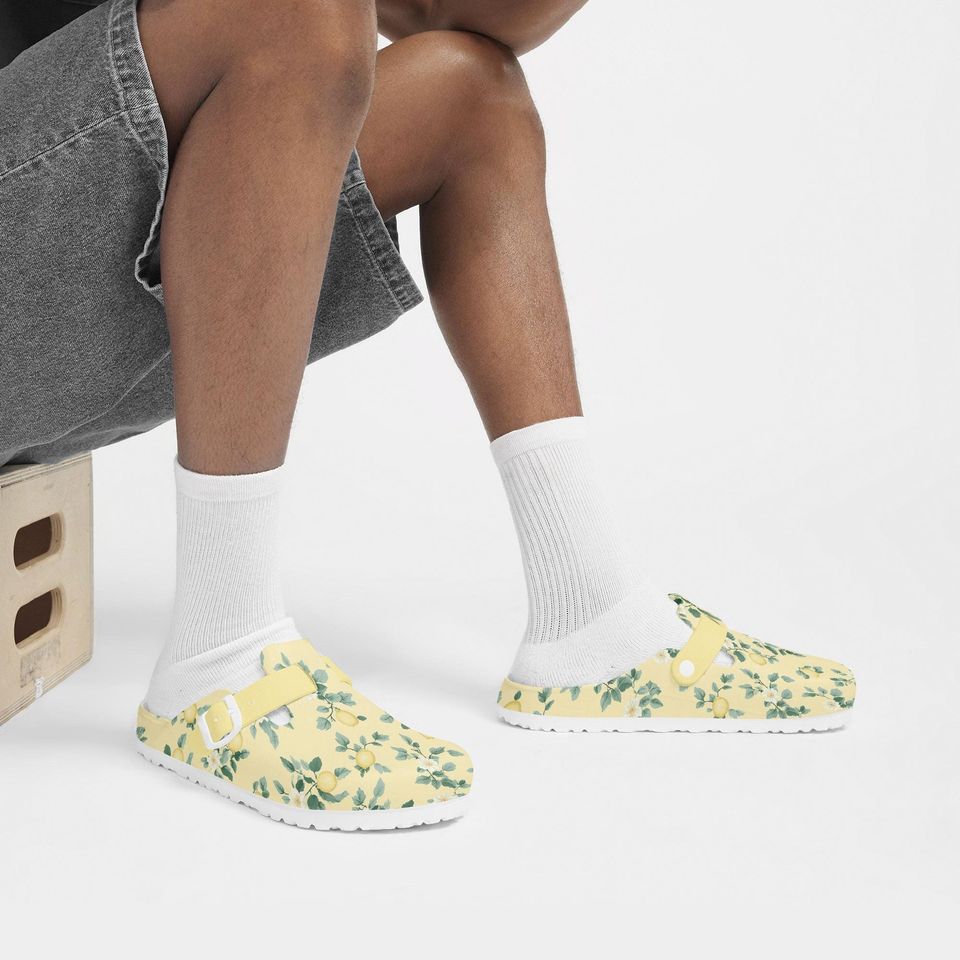 Lemon Women’s Work Clogs & Mules, Pastel Summer Sandals for Nurses & Comfort