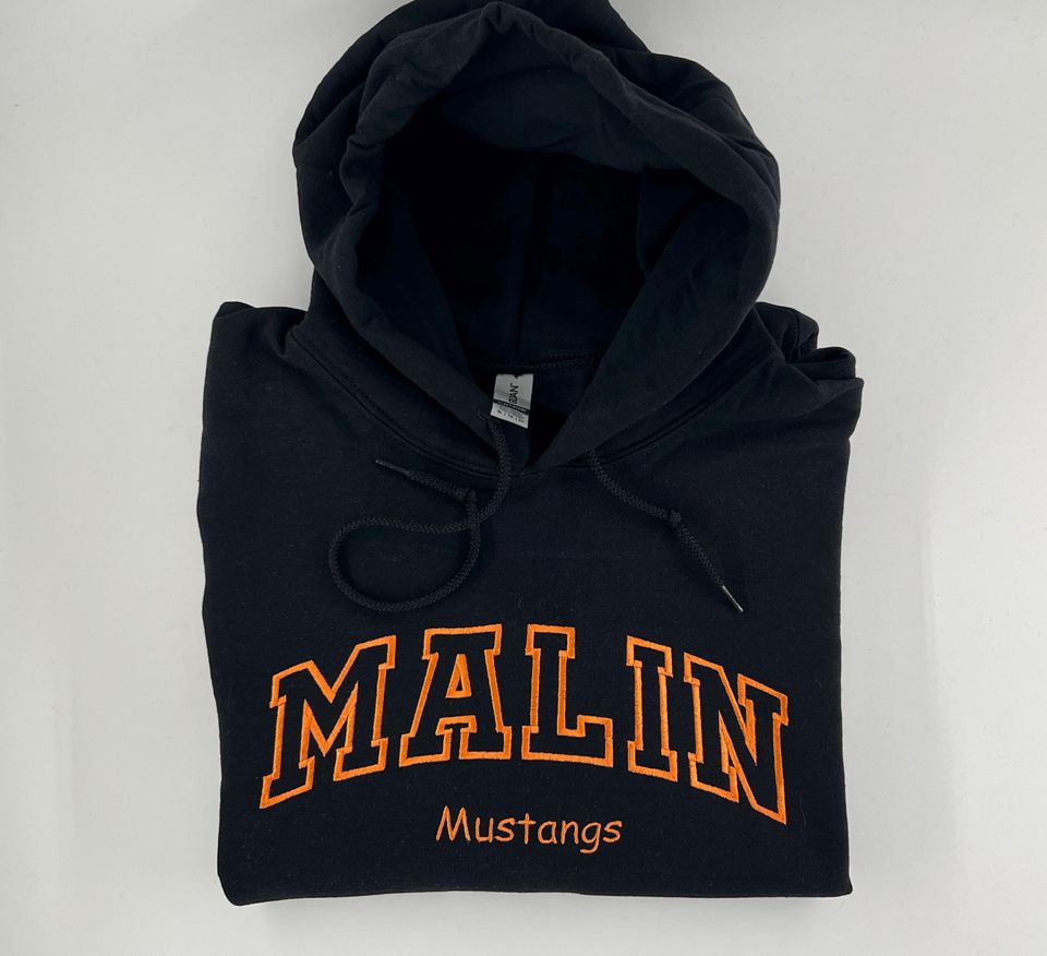 Custom Embroidered Hoodie with Personalized Text Halloween Hoodie