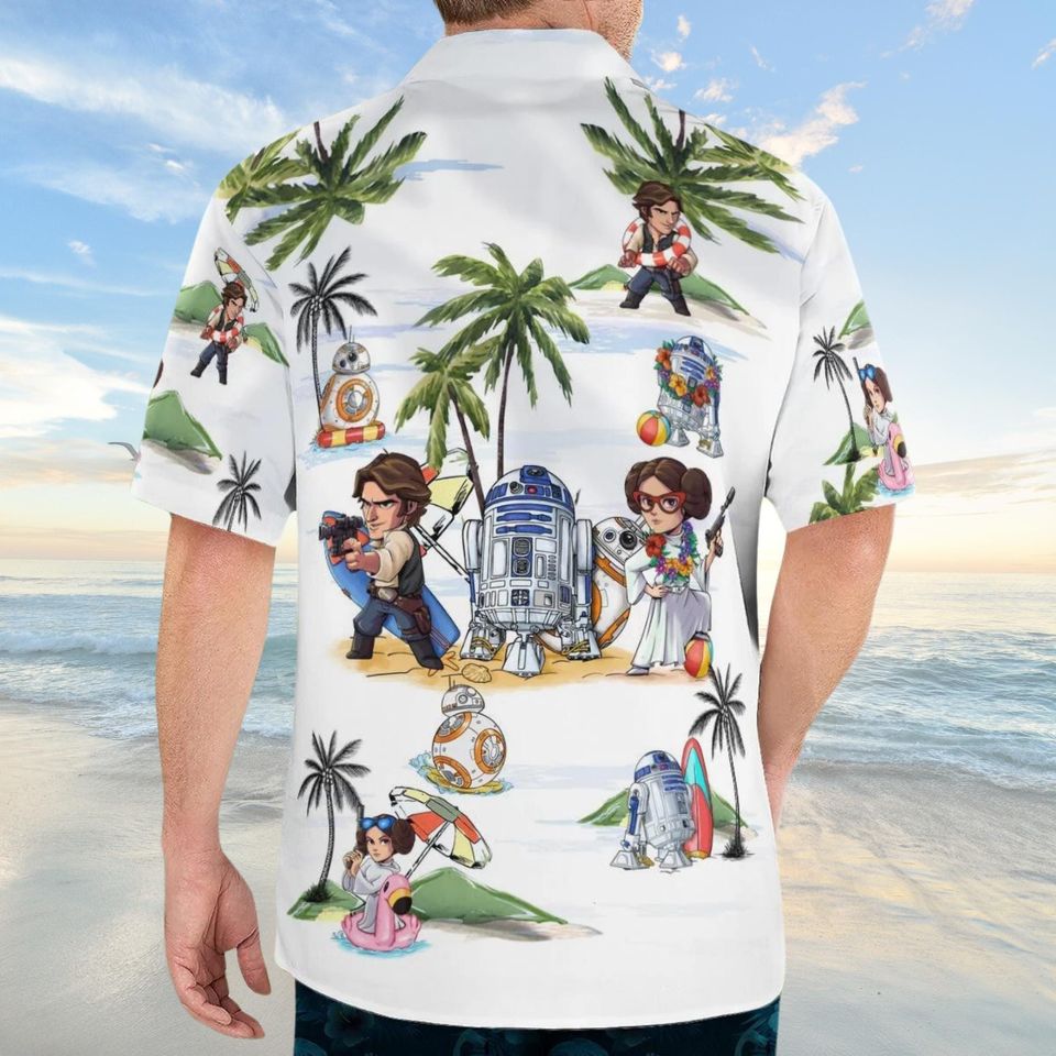 Star Wars Button Shirt, Leia And Han Solo Shirt, R2d2 Button Shirt