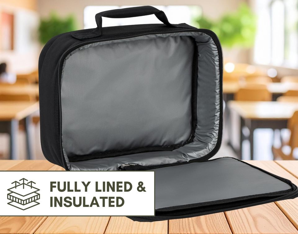 Checkered Labubu Themed Lunch Bag with Handle, Labubu Lunch Bag, Labubu Gift