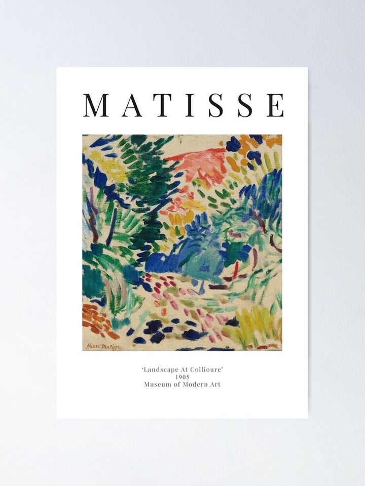 Henri Matisse - Landscape At Collioure - Exhibition Poster Poster