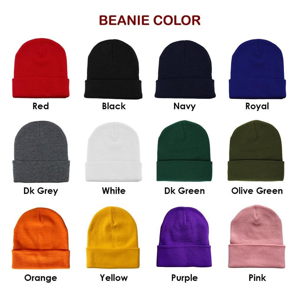 Jack O Lantern Face Embroidered Pumpkin Beanie Halloween Hats