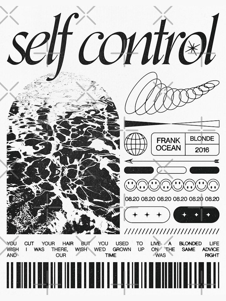 self control - frank ocean Poster