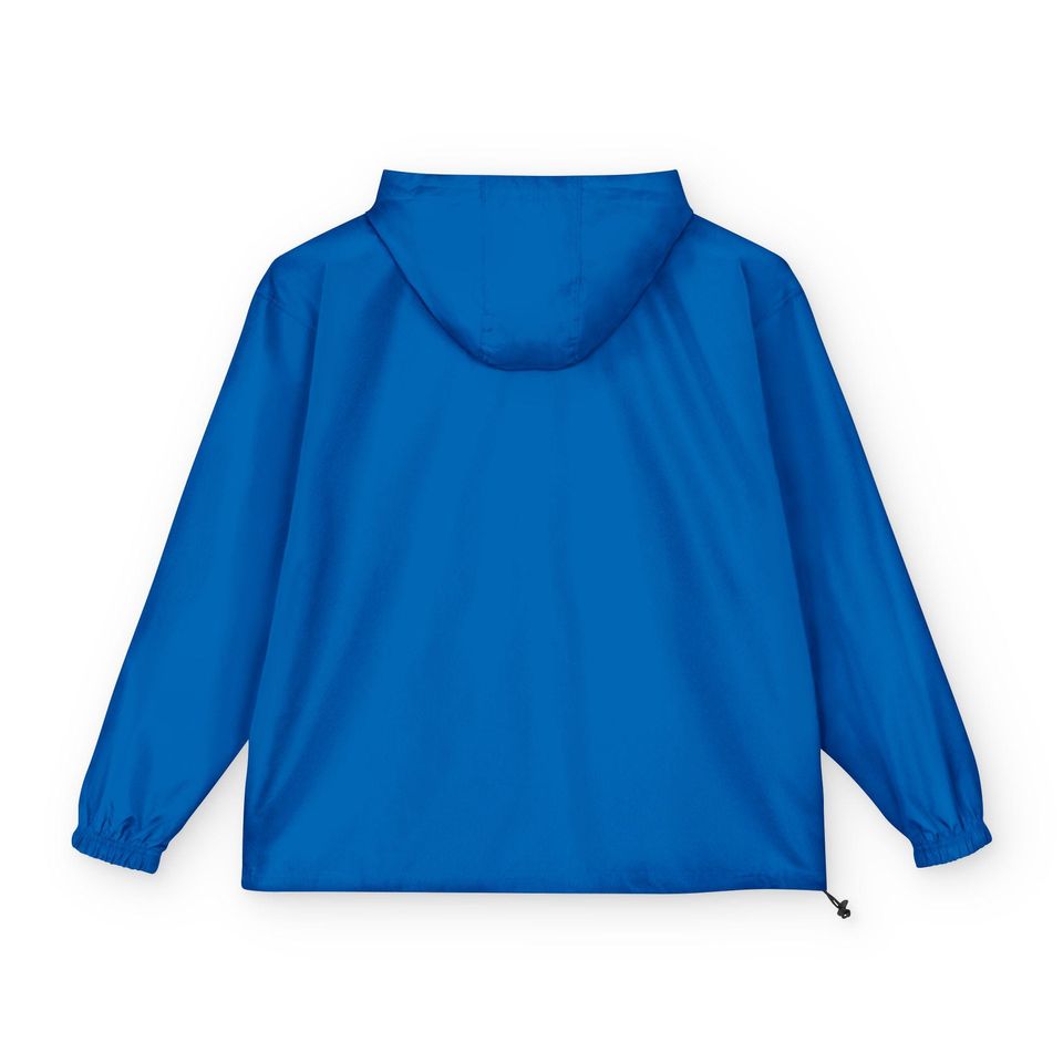 Bitcoin Champion Packable Anorak Jacket, Lightweight Rain Jacket, Bitcoin Themed Windbreaker, BTC Cryptocurrency Jacket, Bitcoin Merch