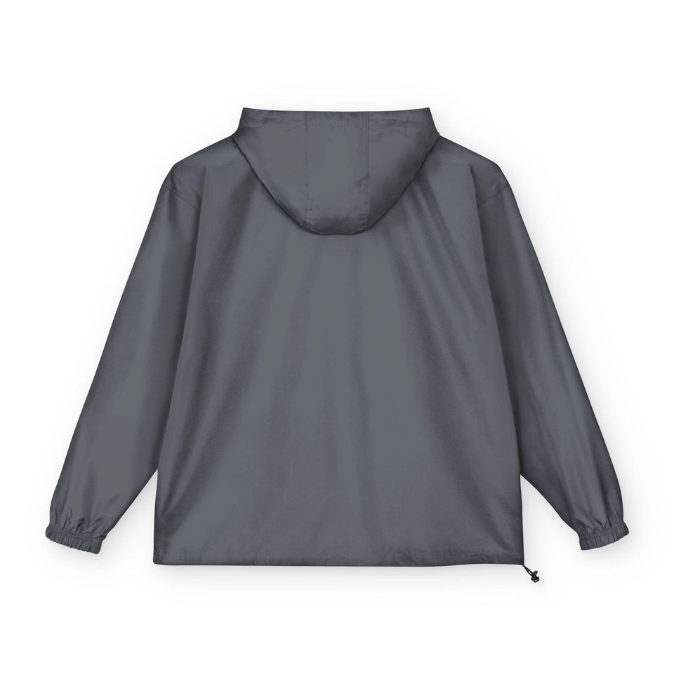 Bitcoin Champion Packable Anorak Jacket, Lightweight Rain Jacket, Bitcoin Themed Windbreaker, BTC Cryptocurrency Jacket, Bitcoin Merch