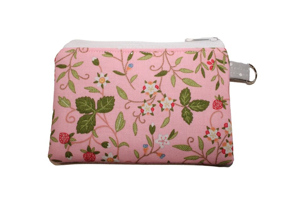Pink Strawberry Coin Purse
