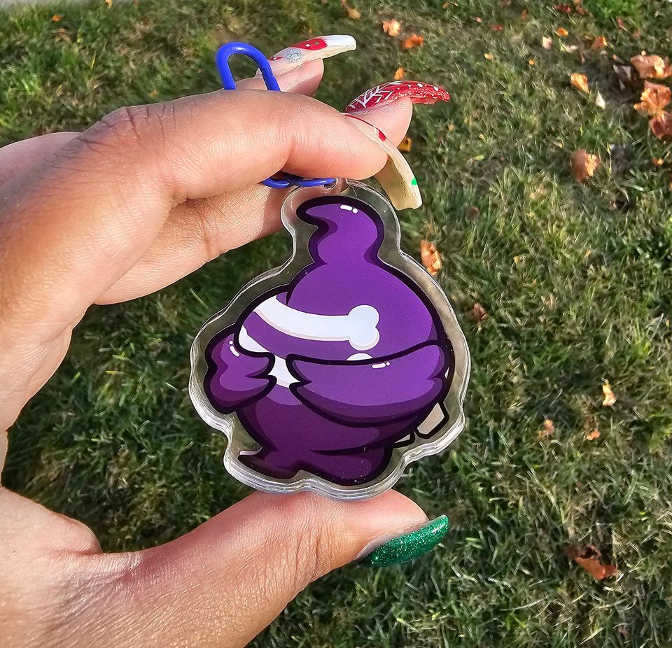 Duskull Inspired Shaker Keychain Acrylic Charm