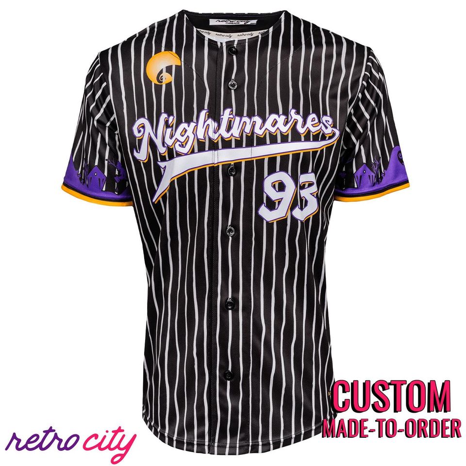 Nightmares Jack Halloween Town Baseball Jersey *CUSTOM*