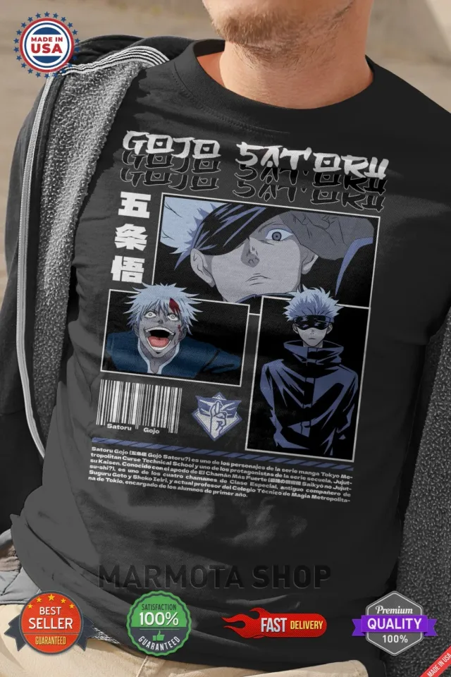 Gojo Satoru Jujutsu Satoru T-Shirt Sukuna Anime Japanese Tee Shirt Manga JJK