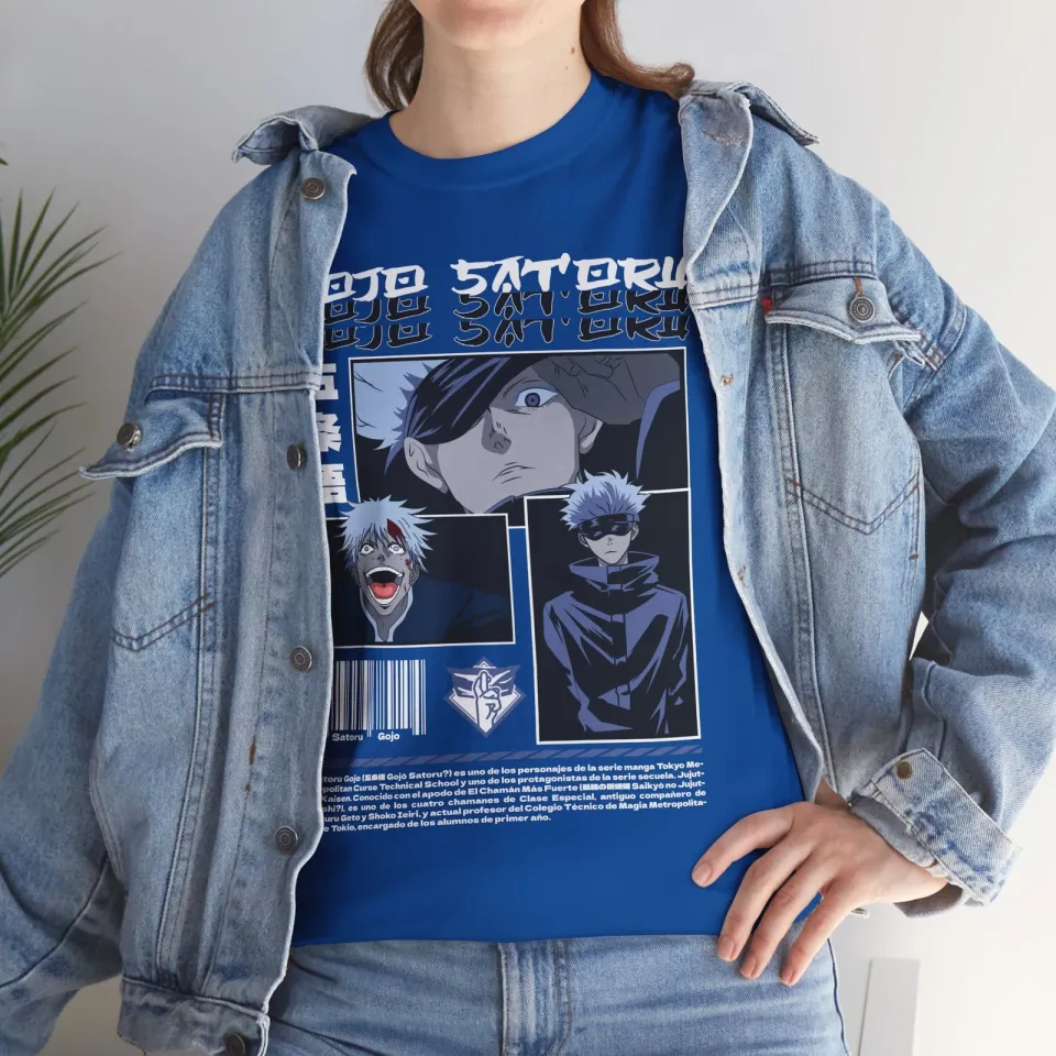 Gojo Satoru Jujutsu Satoru T-Shirt Sukuna Anime Japanese Tee Shirt Manga JJK