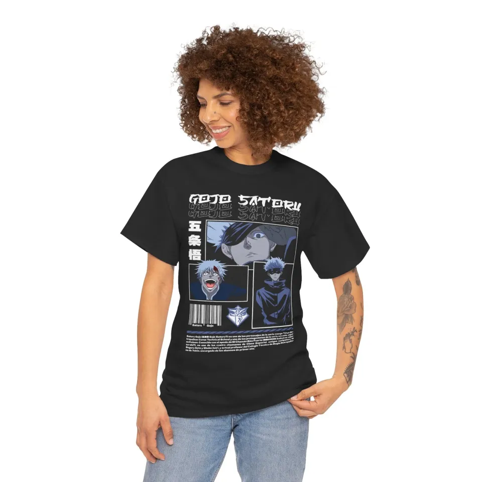 Gojo Satoru Jujutsu Satoru T-Shirt Sukuna Anime Japanese Tee Shirt Manga JJK