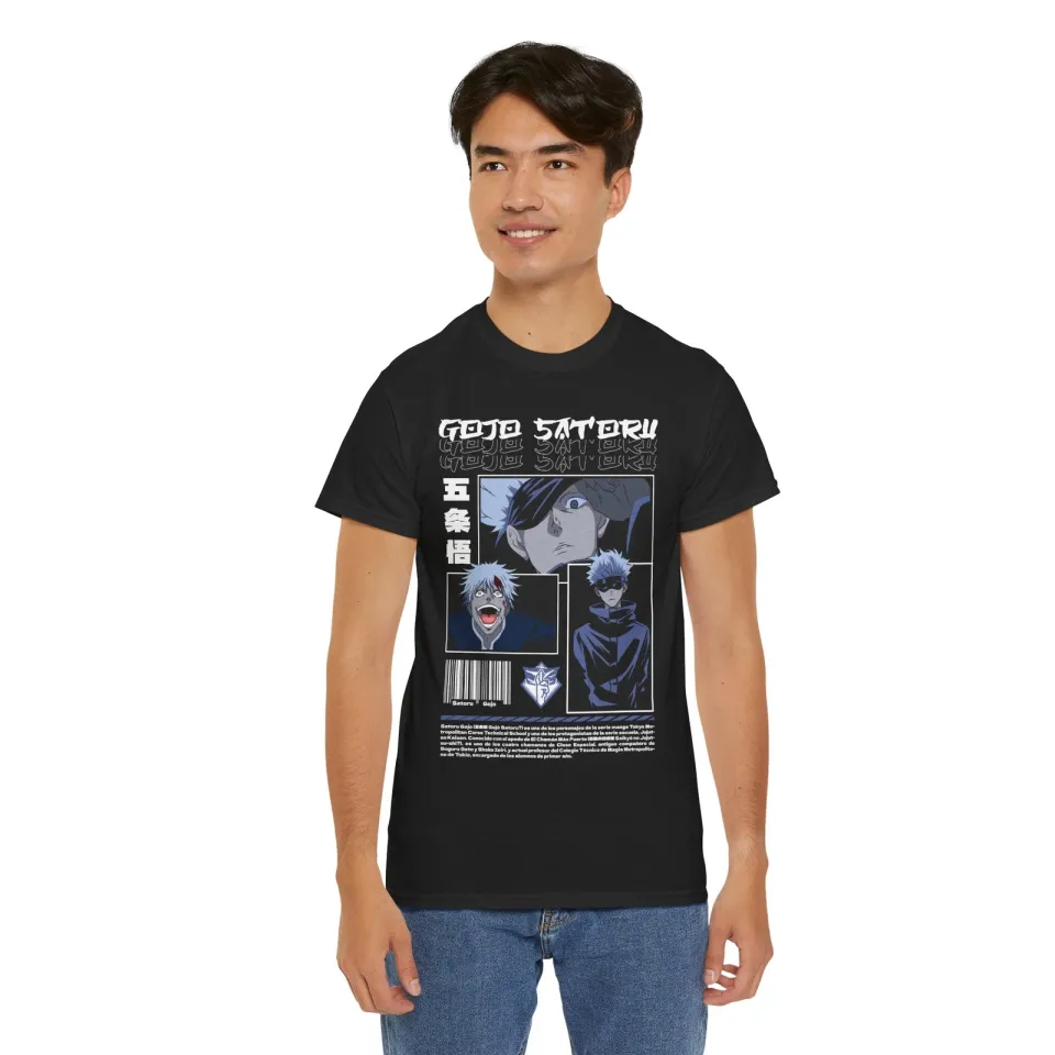 Gojo Satoru Jujutsu Satoru T-Shirt Sukuna Anime Japanese Tee Shirt Manga JJK