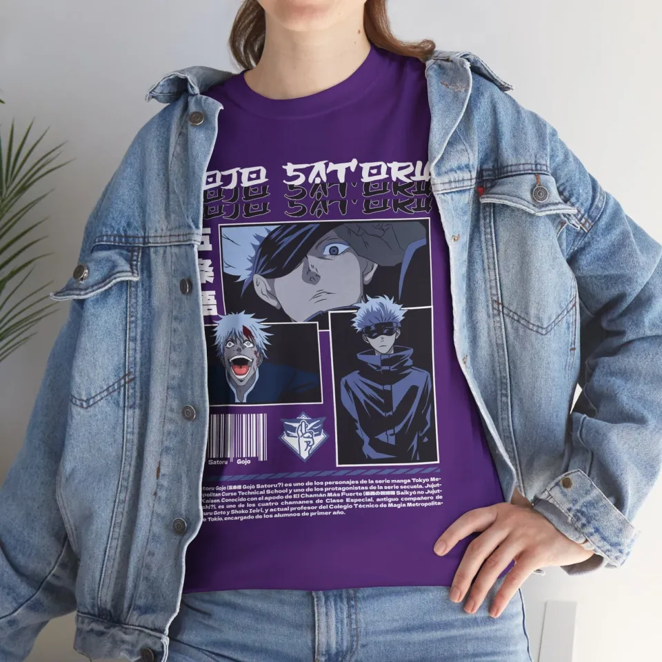 Gojo Satoru Jujutsu Satoru T-Shirt Sukuna Anime Japanese Tee Shirt Manga JJK