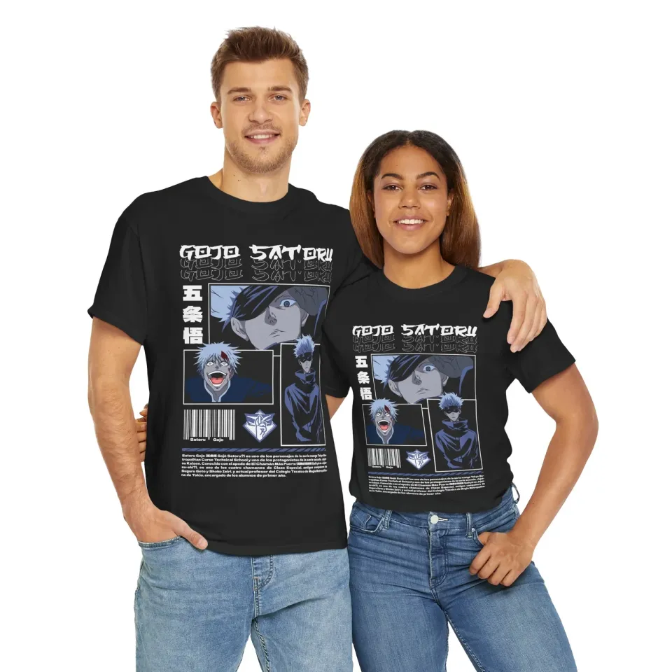 Gojo Satoru Jujutsu Satoru T-Shirt Sukuna Anime Japanese Tee Shirt Manga JJK