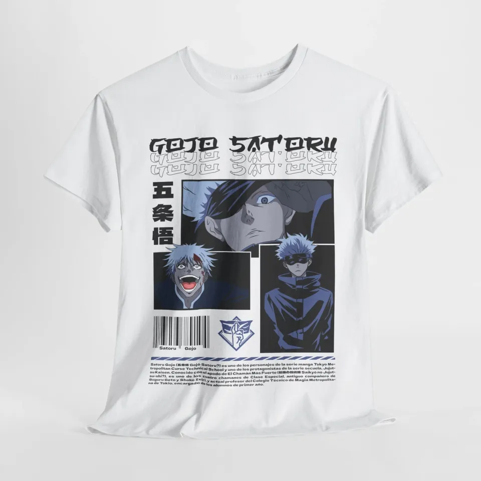 Gojo Satoru Jujutsu Satoru T-Shirt Sukuna Anime Japanese Tee Shirt Manga JJK