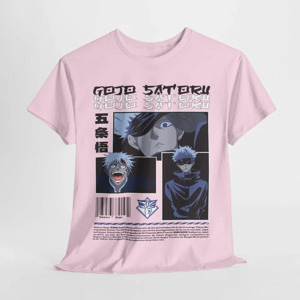 Gojo Satoru Jujutsu Satoru T-Shirt Sukuna Anime Japanese Tee Shirt Manga JJK