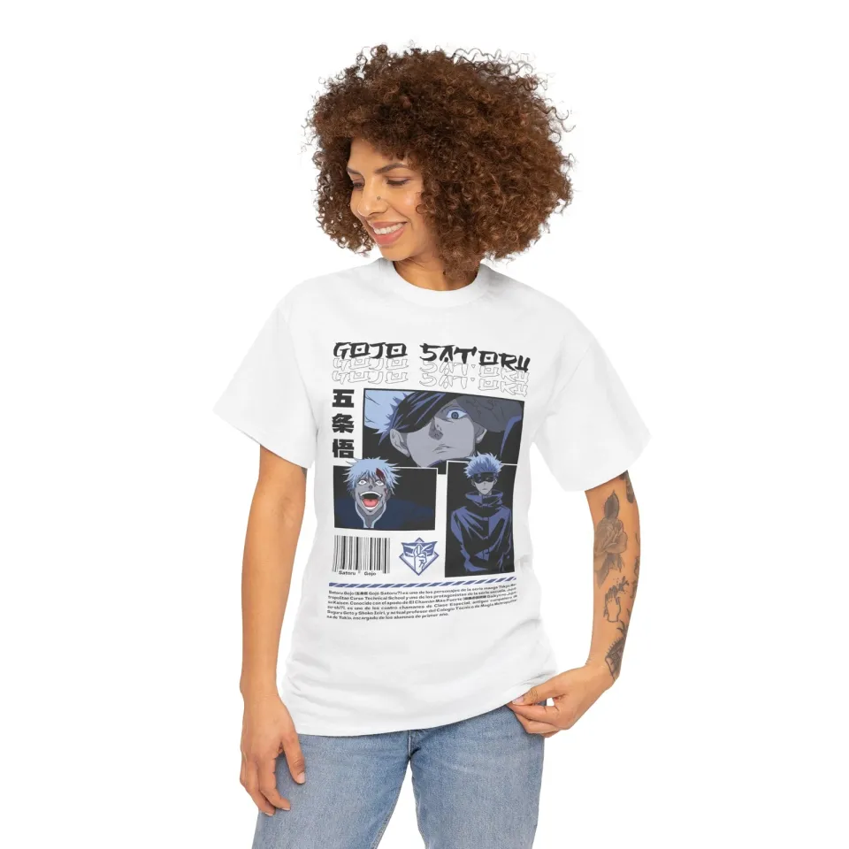 Gojo Satoru Jujutsu Satoru T-Shirt Sukuna Anime Japanese Tee Shirt Manga JJK