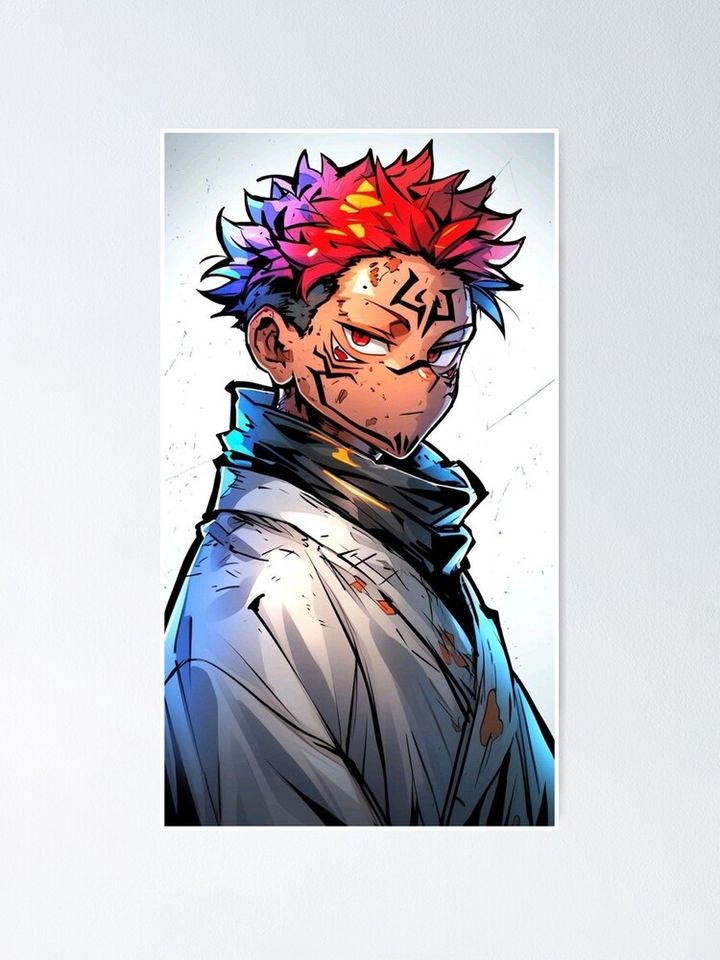 Sukuna Jujutsu Satoru Poster