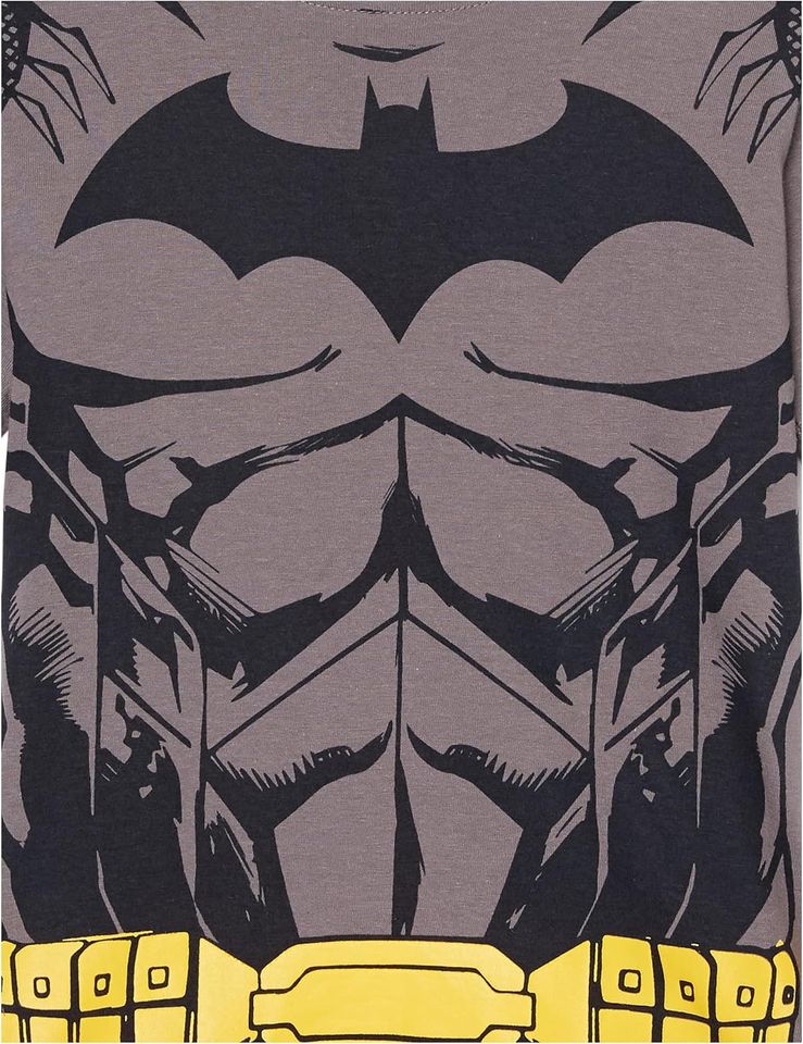 DC Comics Boys' Little Batman Cosplay Short Sleeve Cape Tee T-Shirt