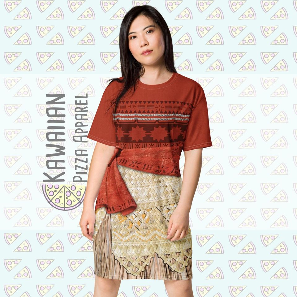 Women's Moana Inspired T-shirt dress