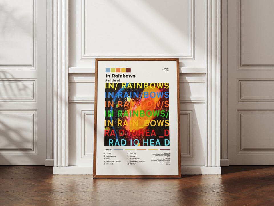 Radiohead In Rainbows Album Poster - Bedroom Decor