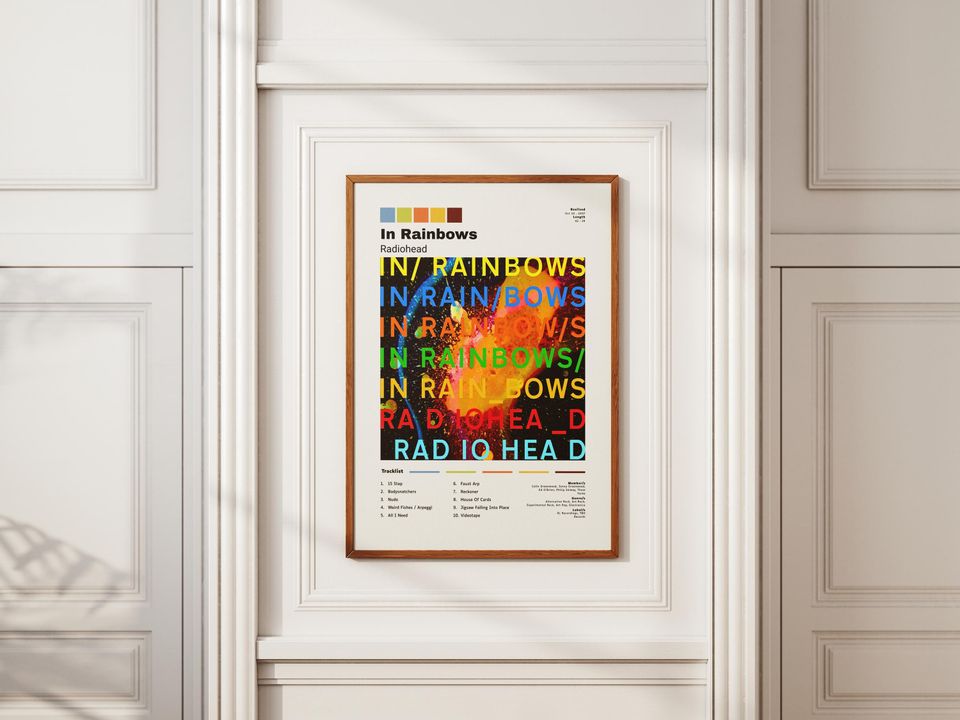 Radiohead In Rainbows Album Poster - Bedroom Decor