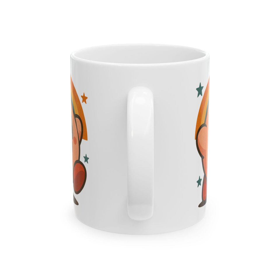 Kirby Mug | Kirby Retro Ceramic Mug Gift, Character Stocking Stuffer Iconic