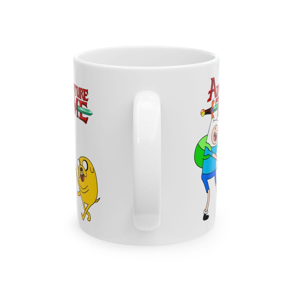 Adventure Time Mug | Jake The Dog Finn The Human Ceramic Mug Gift For Her For Him