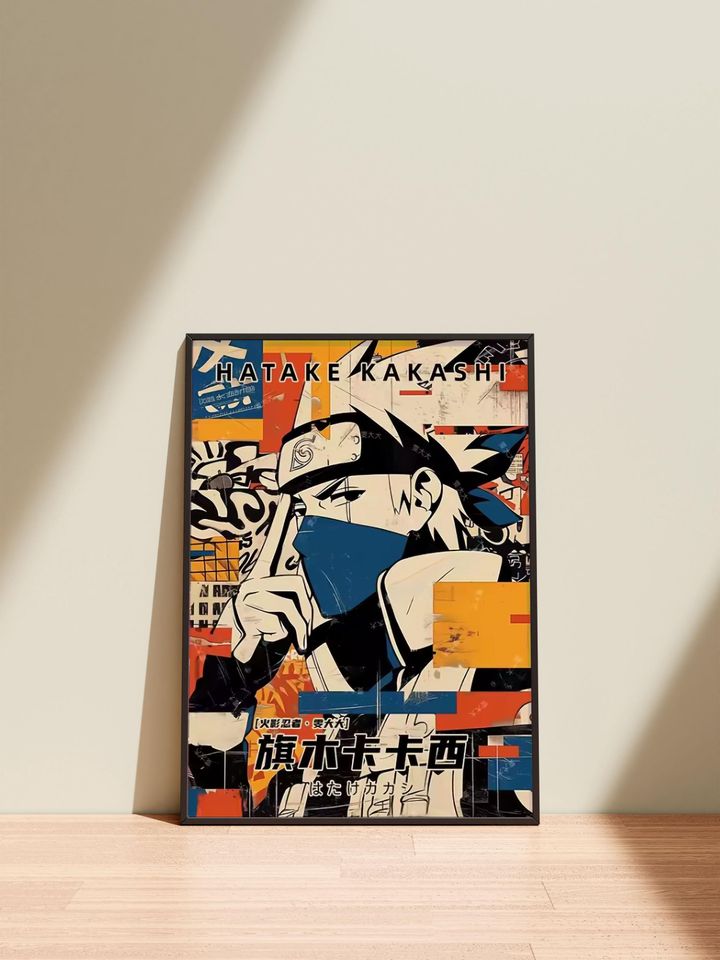 Kakashi Poster Narutoo Anime Manga Poster Print Wall Art