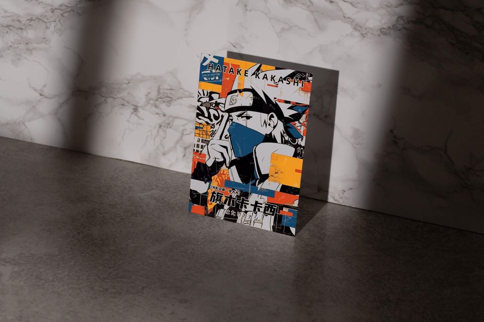 Kakashi Poster Narutoo Anime Manga Poster Print Wall Art