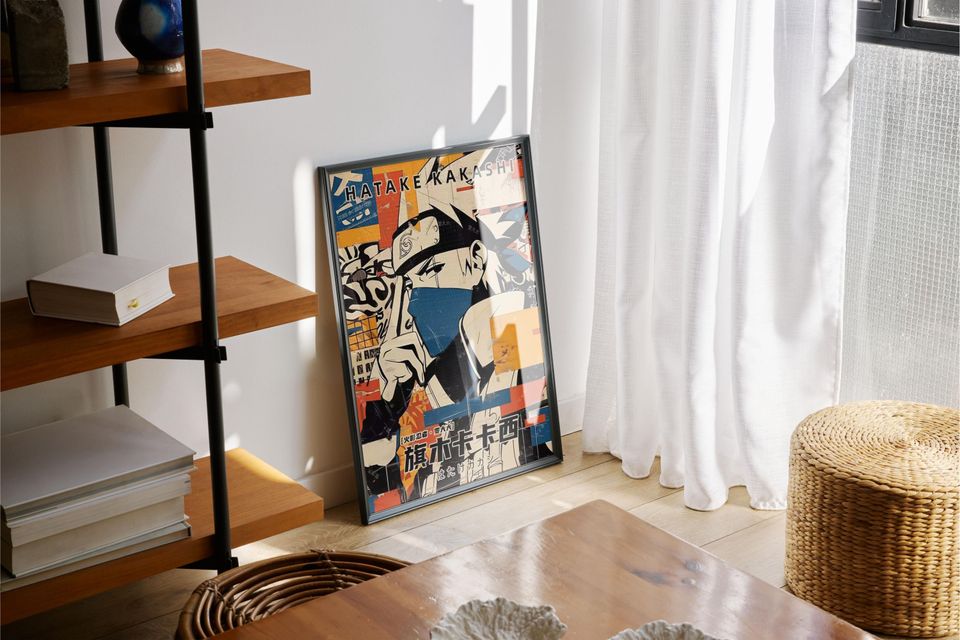 Kakashi Poster Narutoo Anime Manga Poster Print Wall Art