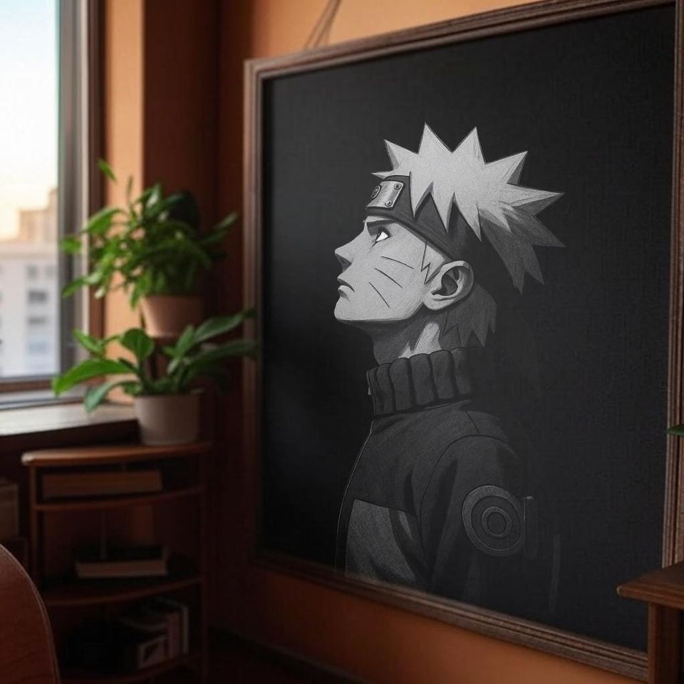 Narutoo - Timeless Black&White Portrait - Poster - Wall Art