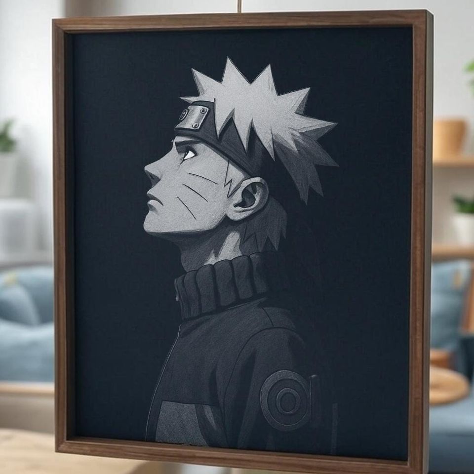 Narutoo - Timeless Black&White Portrait - Poster - Wall Art