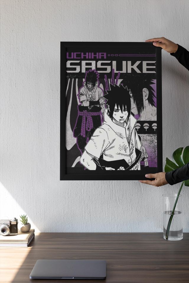 Sasuke Uchiha Art Print | Narutoo Shippuden Wall Decor Anime Poster