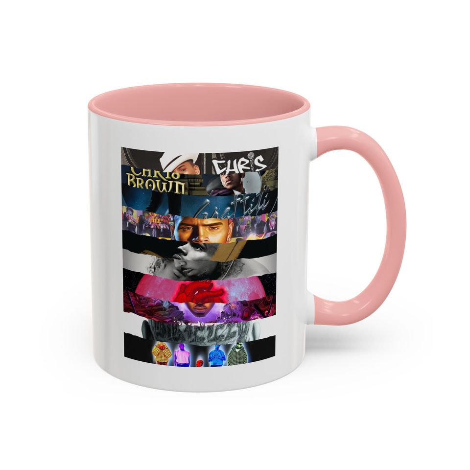 Chris Brown world tour cup print Chris Brown mug the 11:11 tour Chris Brown albums cup