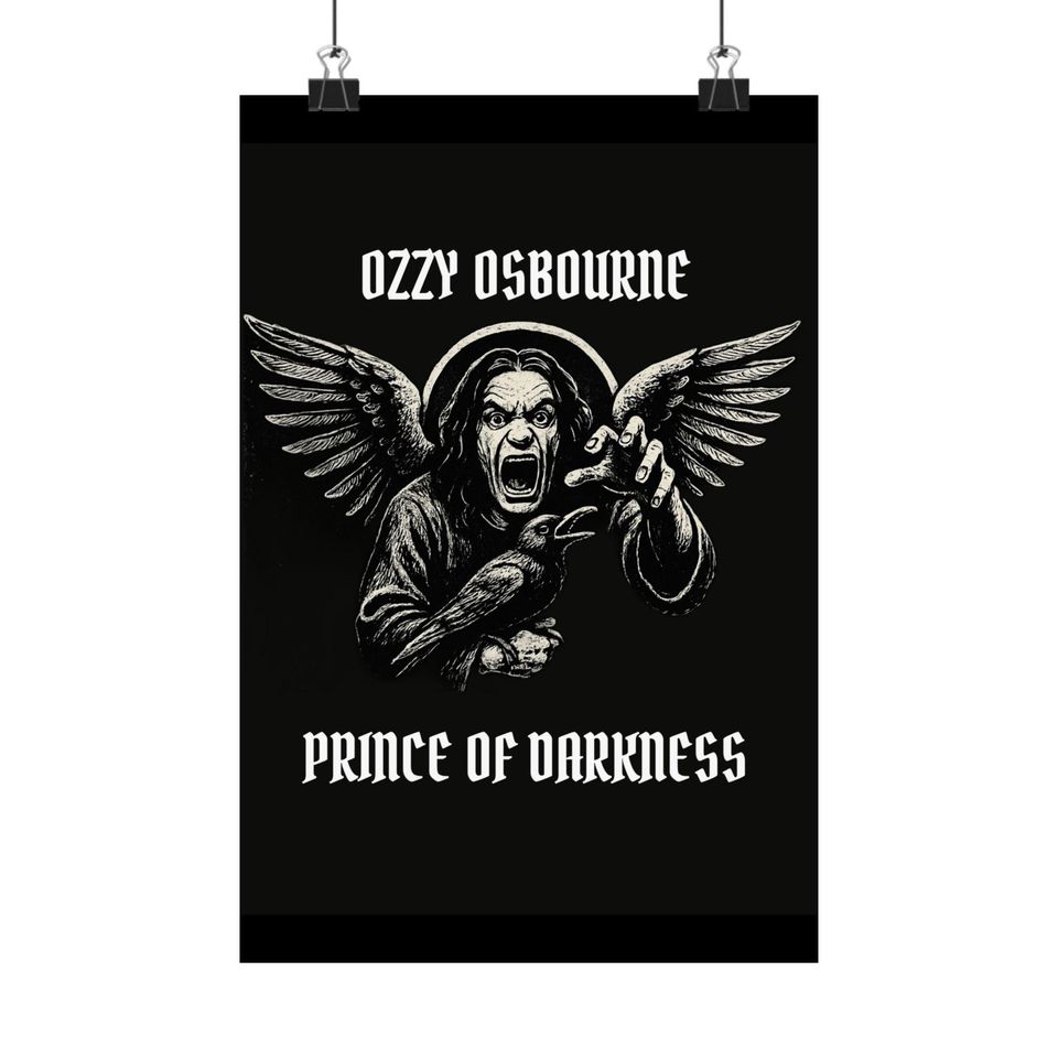 Ozzy Osbourne Vertical Poster, Rock Wall Art, Music Decor, Heavy Metal Gift