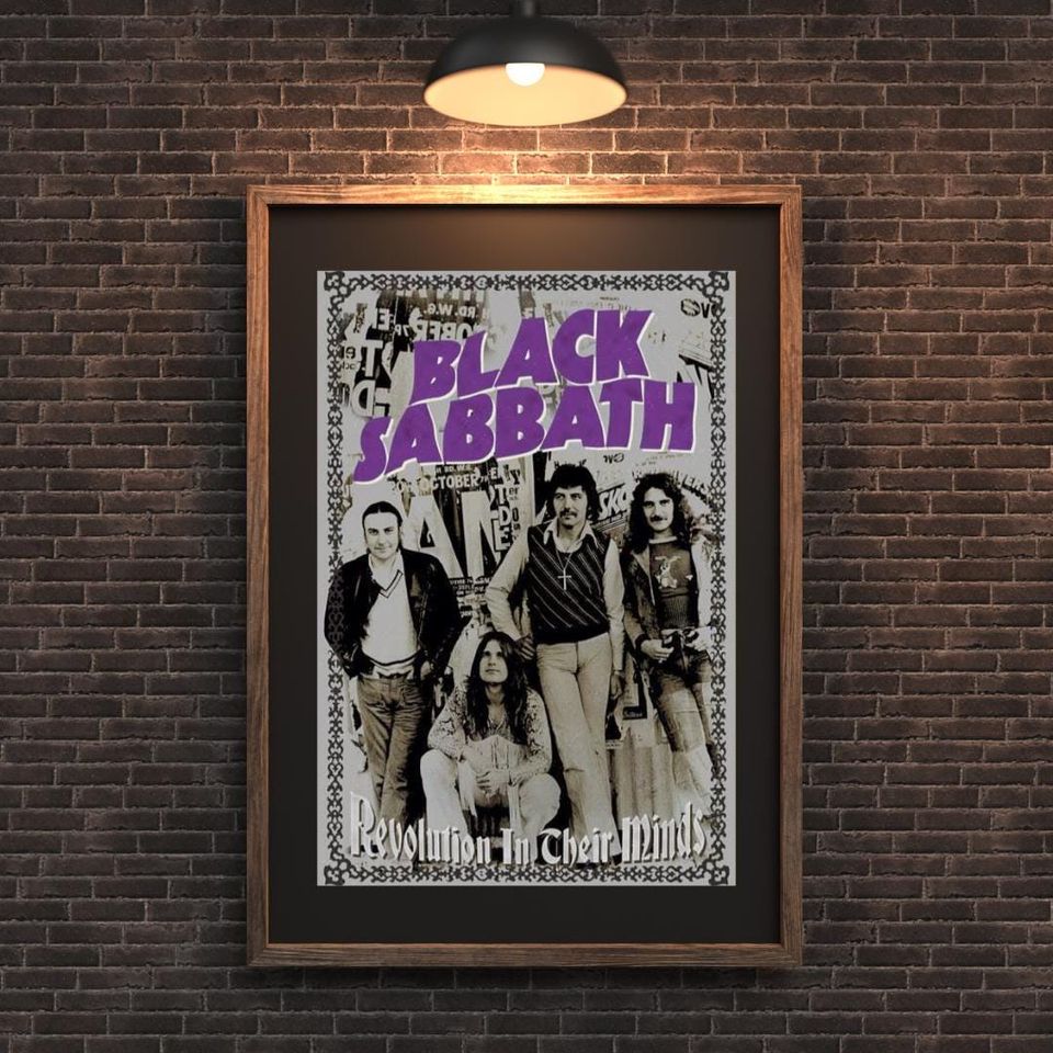 Vintage "Black Sabbath - Revolution In Their Minds" Poster
